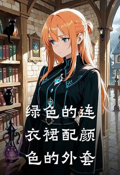 绿色的连衣裙配颜色的外套